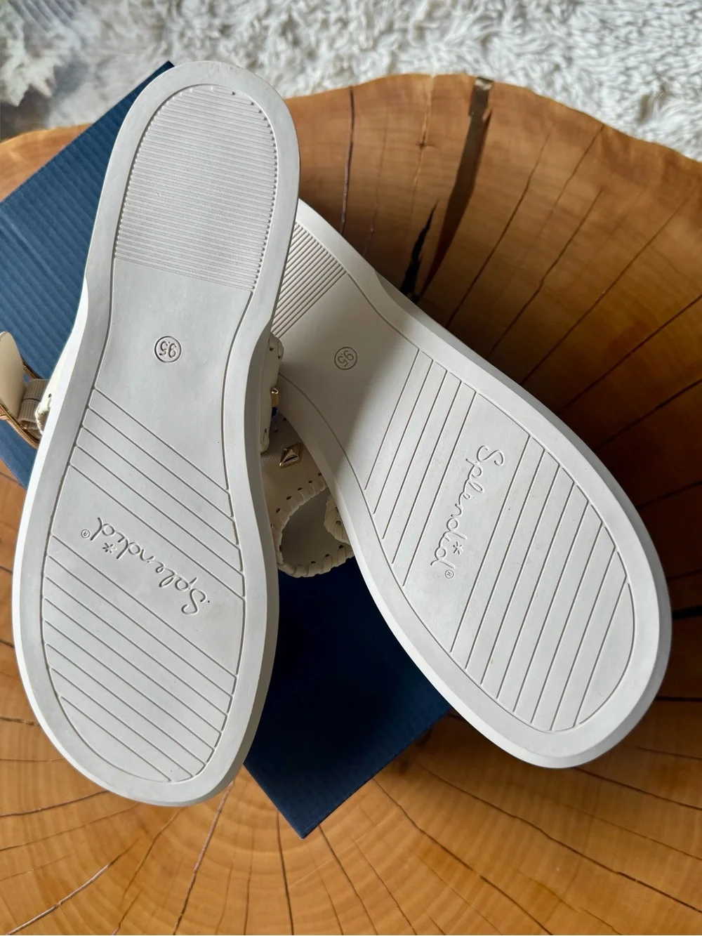 New in Box! Splendid Felix Beige Studded Slide Sandal